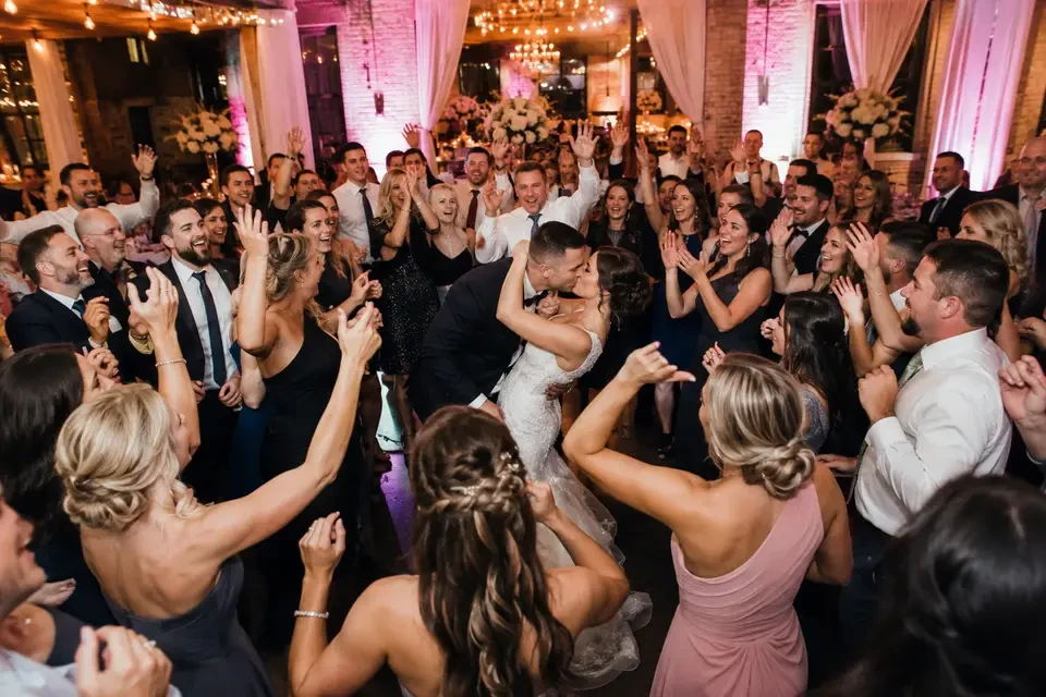 Venue transformed with event lighting